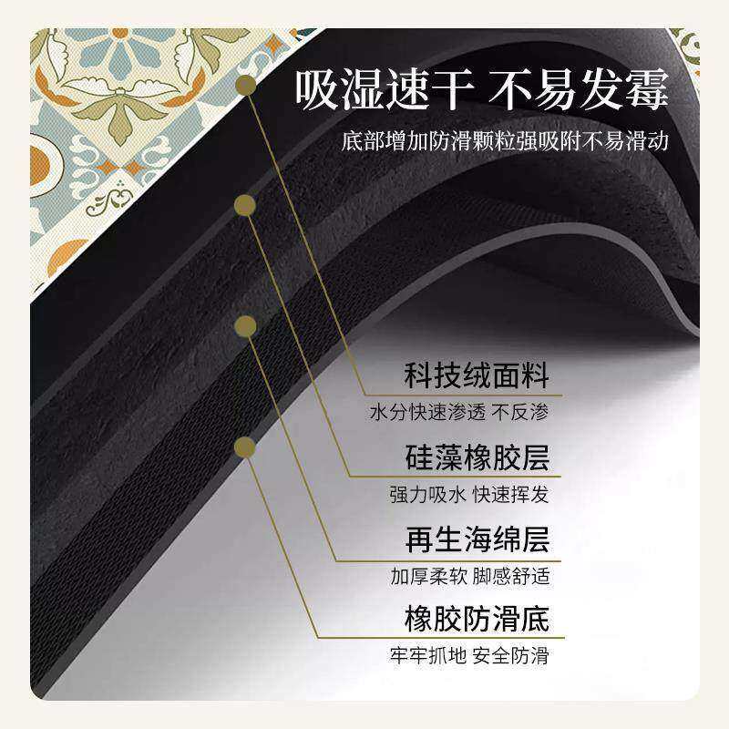 厨房沥水垫硅藻泥吸水垫防滑吸油可擦免洗碗垫台面垫子家用吧台垫,淘宝优惠券,粉丝福利购,淘宝优惠卷