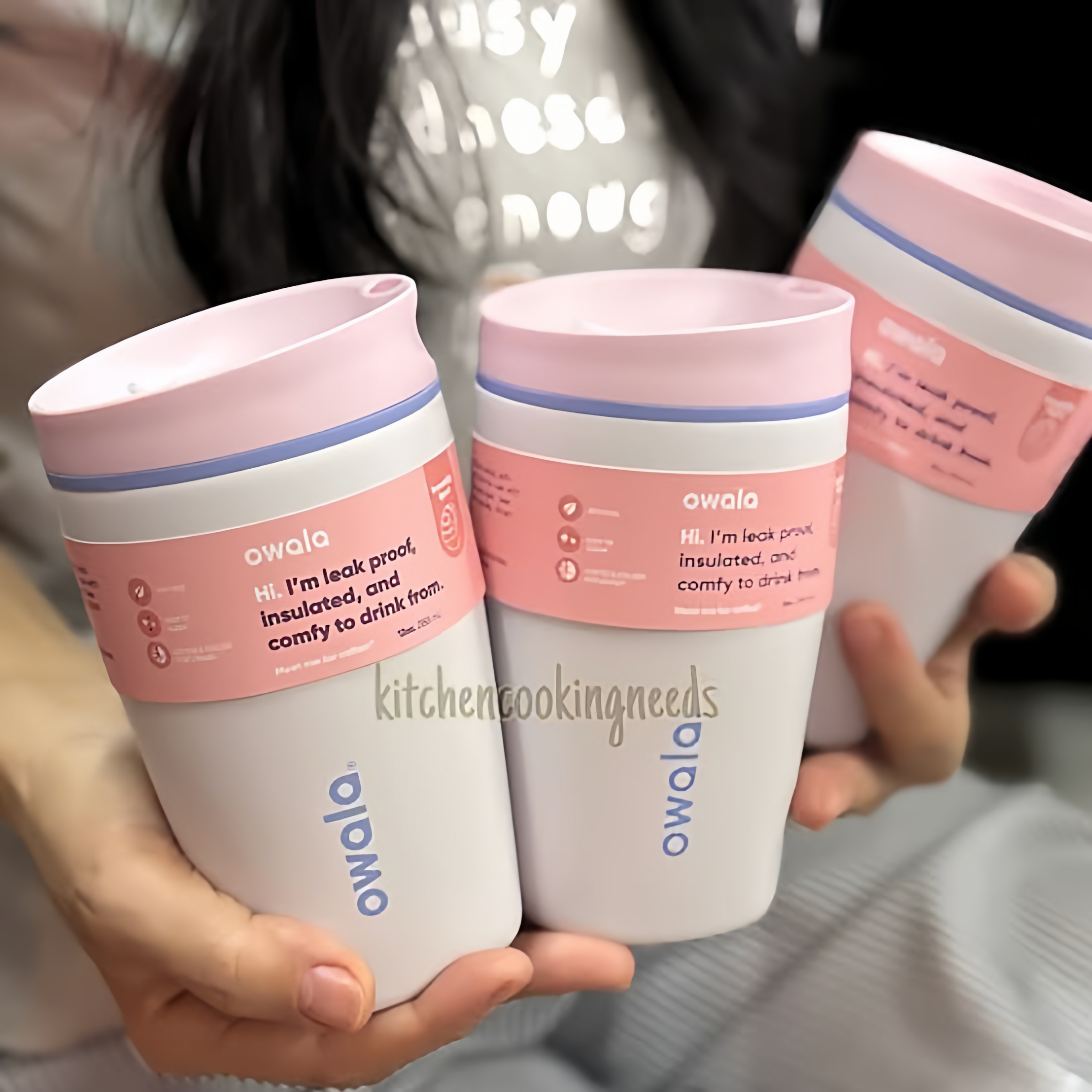 Owala Smoothsip Slider 20OZ 保温杯运动水杯车载杯304不锈钢 - 图0