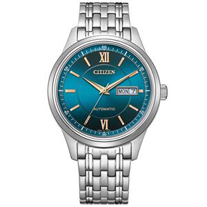 日本直邮西铁城手表西铁城男士自动机械表蓝色NY4050-71L简约时尚