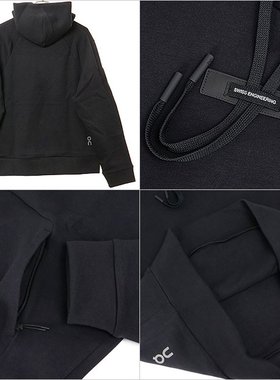 日本直邮On Men's Focus Tech 连帽衫 [1MF30290553 FW25]黑色男