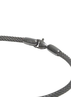 日本直邮Daniel Wellington 网状手链 2.8 灰色 175 毫米手链 DW0