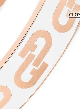 日本直邮FURLA ARCH BANGLE L尺寸不锈钢FJ0125BTL粉红黄金配饰