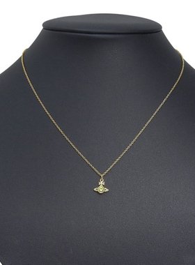 日本直邮Vivienne Westwood 女士项链 金色 x 绿色 LONDON ORB 吊