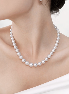 倪妮同款爱迪生珍珠项链14K金高亮圆淡水珍珠珠链生日礼物