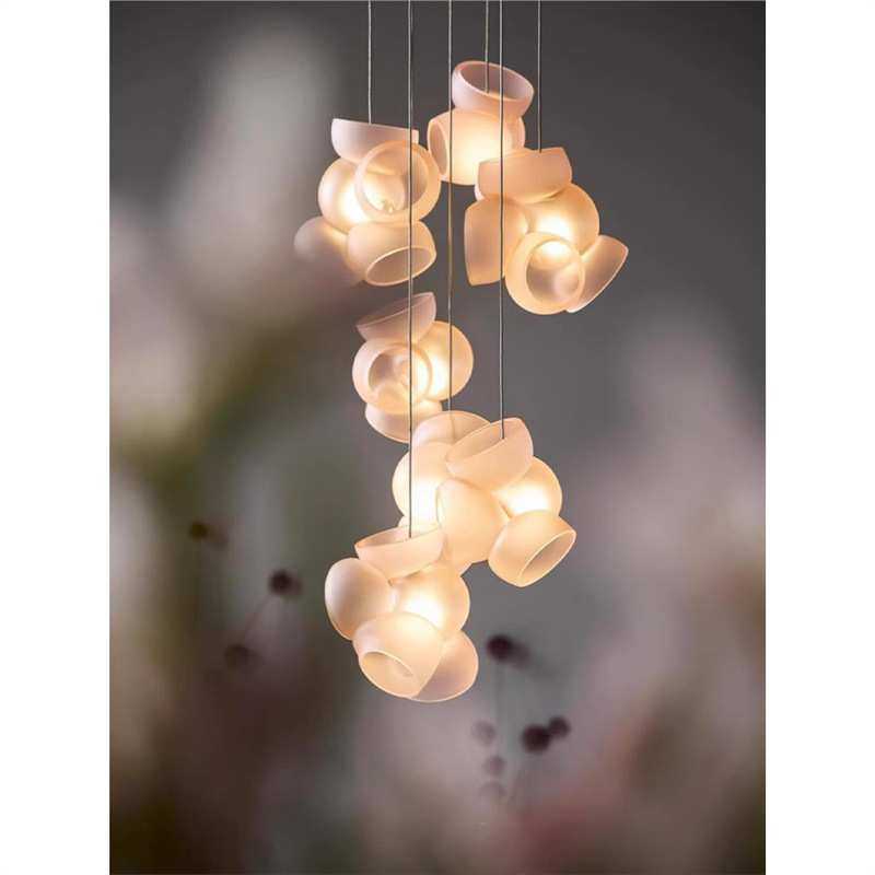 加拿大进口Bocci 100现代手工玻璃艺术吊灯餐厅卧室吧台氛围灯 - 图0