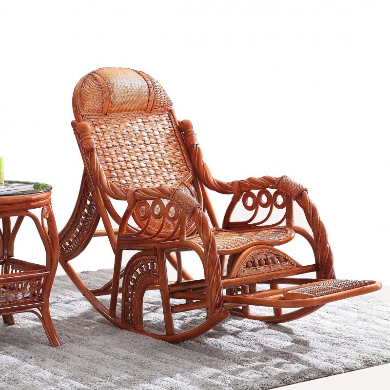藤椅子真藤摇椅成人室内藤编摇椅室内午睡椅阳台休闲懒人家用躺椅,淘宝优惠券,粉丝福利购,淘宝优惠卷