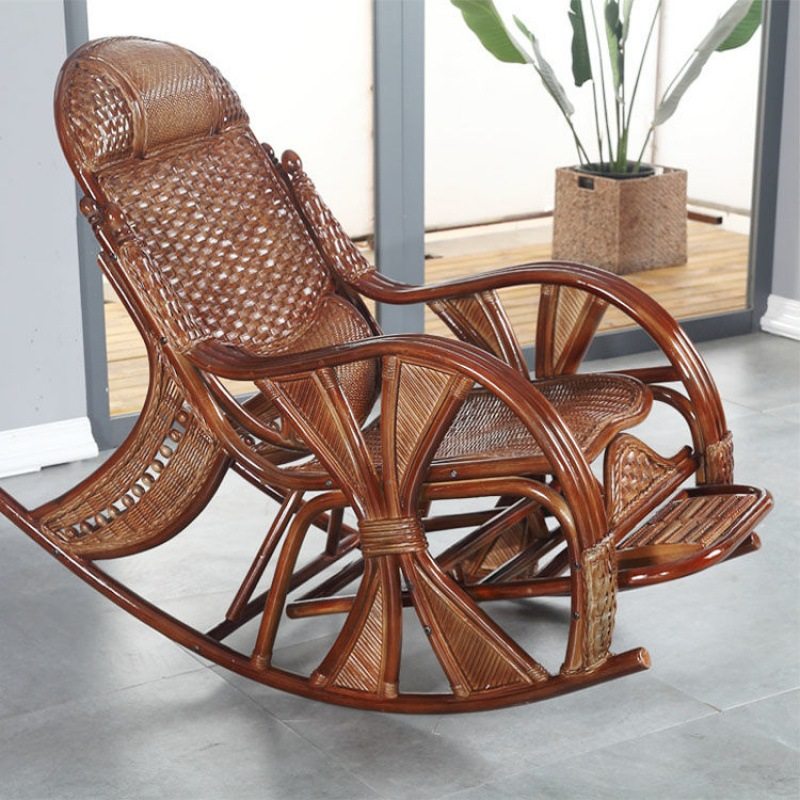藤椅子真藤摇椅成人室内藤编摇椅室内午睡椅阳台休闲懒人家用躺椅,淘宝优惠券,粉丝福利购,淘宝优惠卷