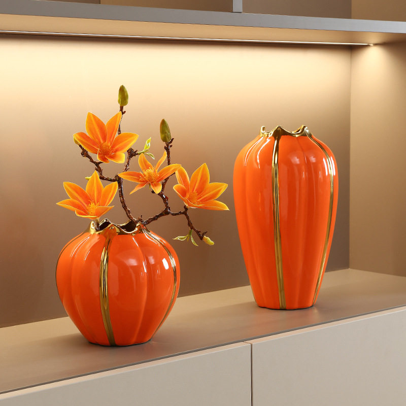 轻奢创意陶瓷花瓶摆件客厅酒柜电视柜装饰品玄关样板间家居饰品,淘宝优惠券,粉丝福利购,淘宝优惠卷