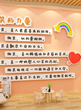 心理咨询室布置装饰n画摆件健康辅导室文化背景墙面贴挂图心灵驿