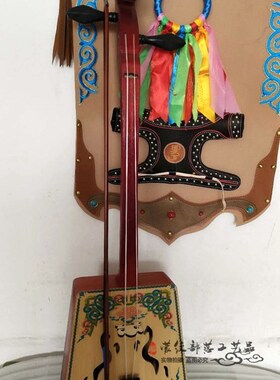 内蒙古特色民族工艺品马头琴摆件模型F演出道具马头琴蒙古包装饰
