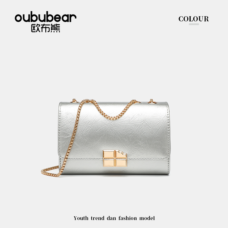 oububear/欧布熊2025年新款小方包小香风单肩斜跨手提百搭斜跨包 - 图2