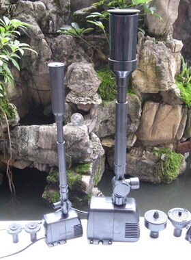 鱼池假山过滤喷泉j泵潜水泵8-40W花园池塘造景喷泉静音泵水族鱼缸