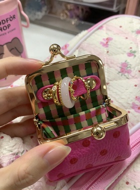 旅行搭子！少女心mini波点首饰盒