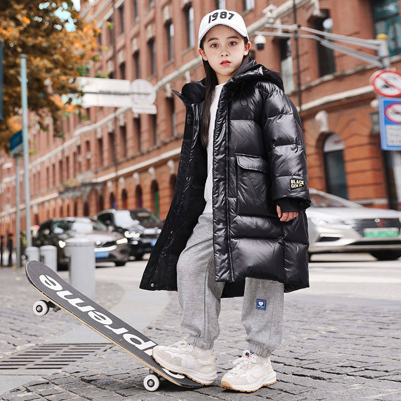 正品亲子男女童中长款加厚羽绒服冬季2025新款洋气中大童韩版外套,淘宝优惠券,粉丝福利购,淘宝优惠卷