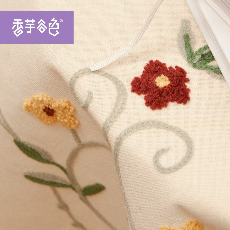 棉麻多用盖布台布田园布艺刺绣D台布圆桌桌布餐桌布电视盖巾,淘宝优惠券,粉丝福利购,淘宝优惠卷