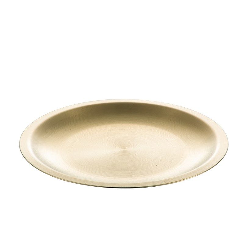 韩式304不锈钢圆盘加厚餐盘西餐盘商用J金色牛肉托盘烤肉烧烤盘子,淘宝优惠券,粉丝福利购,淘宝优惠卷