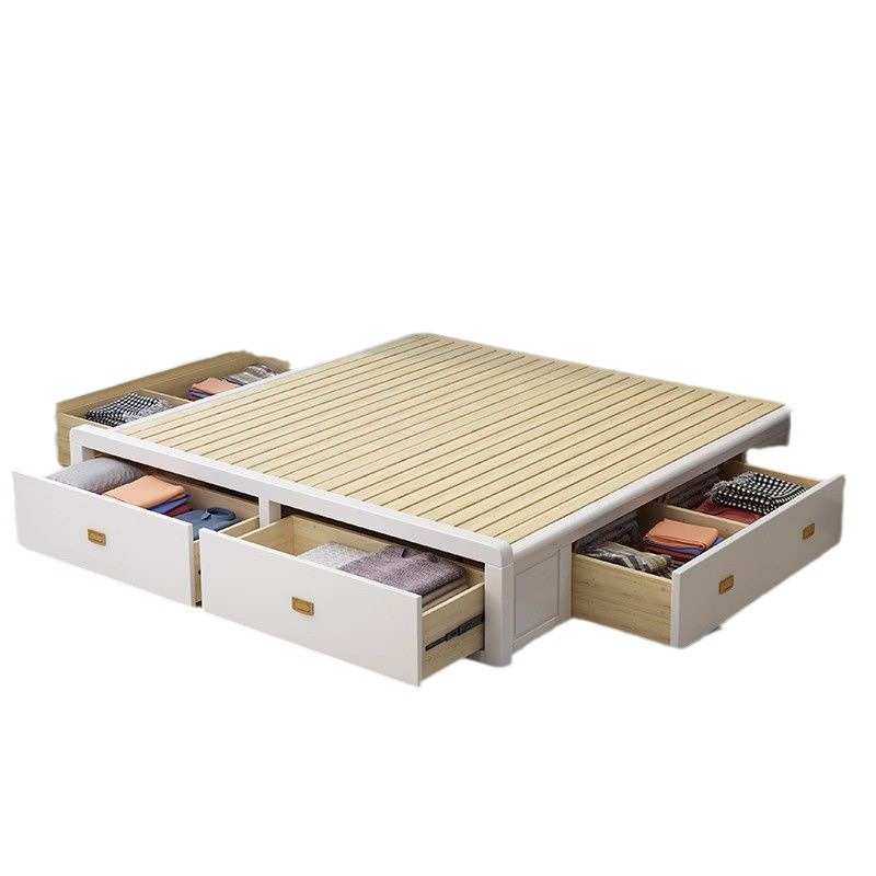 无床头榻榻米床地台全实木储物床家用省空间炕抽屉气压高箱双人床,淘宝优惠券,粉丝福利购,淘宝优惠卷