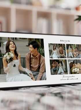 婚纱照相框照片摆台打印结婚照加洗全家福相片做成水晶相册