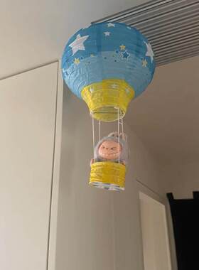 棉花娃娃热气球吊饰客厅天花板空中创意挂饰家居氛围装饰场景布置