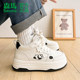 Semir autumn and winter velvet second-cotton shoes for women high-top shoes