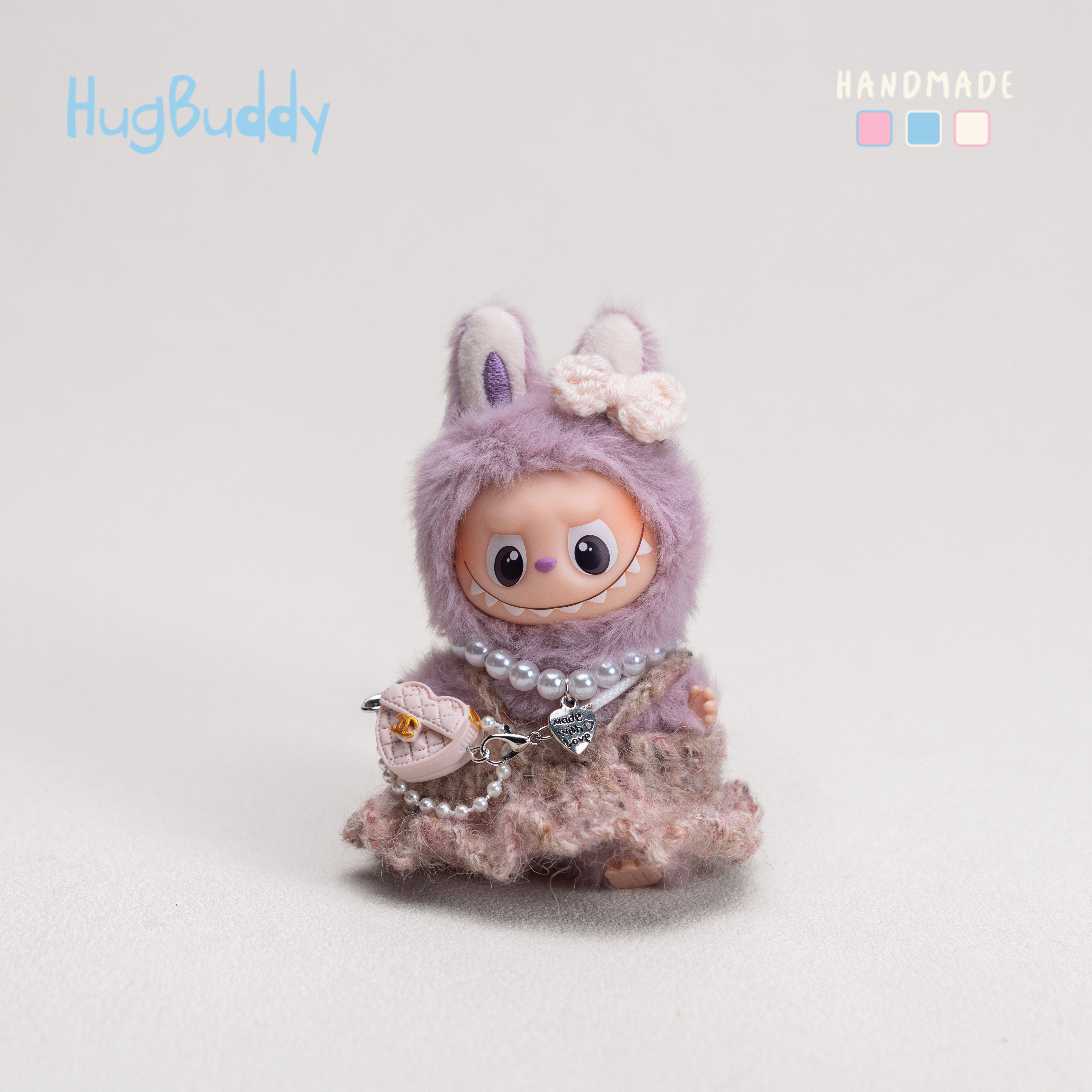 原创纯手工针织labubu娃衣4.0拉布布玩偶衣服裙子心底密码替换装,淘宝优惠券,粉丝福利购,淘宝优惠卷