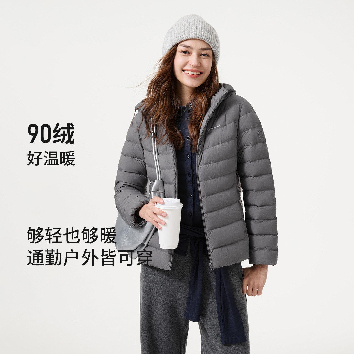 坦博尔25秋季新款轻薄排骨羽绒服女短款连帽百搭时尚保暖防风外套,淘宝优惠券,粉丝福利购,淘宝优惠卷