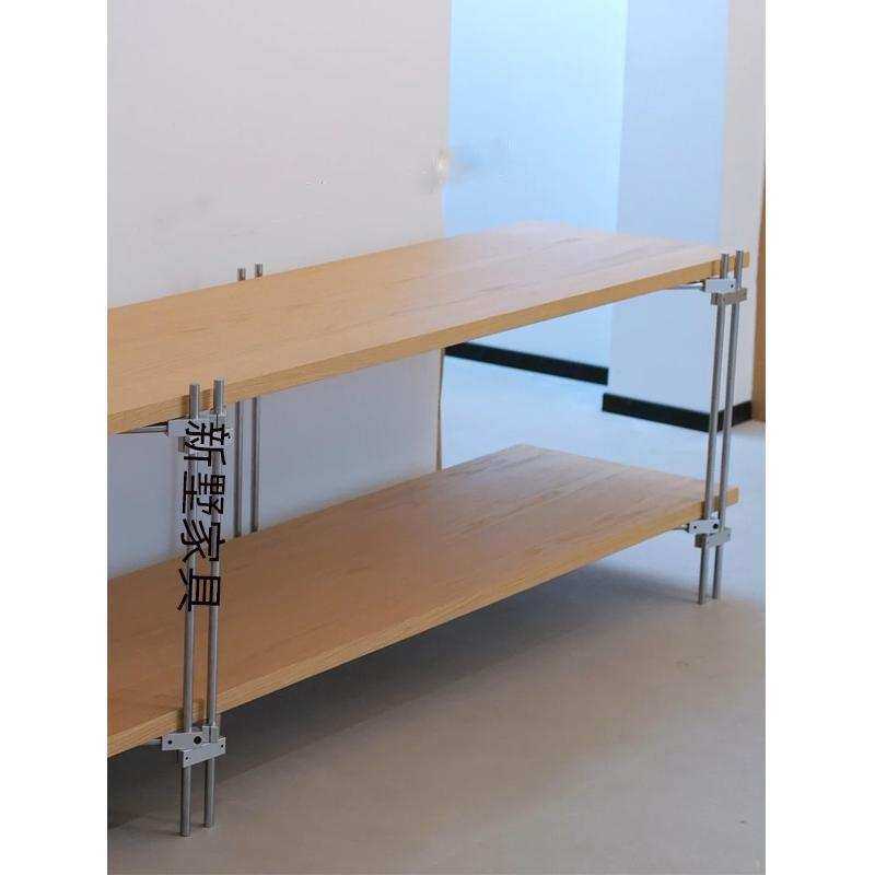 落地式置物架桦木多层板收纳架子家用光轴书架客厅电视柜展示货架,淘宝优惠券,粉丝福利购,淘宝优惠卷