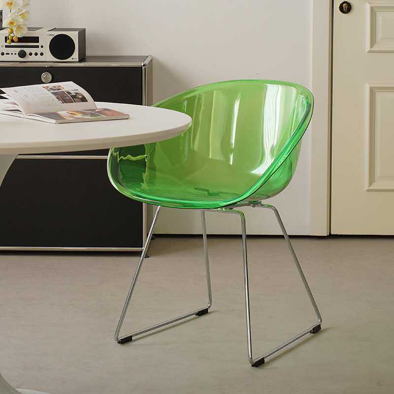 北欧水晶餐椅透明亚克力靠背椅甜品店网红凳子休闲咖啡厅洽谈椅子,淘宝优惠券,粉丝福利购,淘宝优惠卷