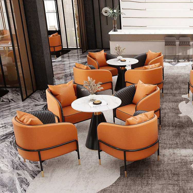 北欧售楼部4s店接待沙发酒店大堂会客一桌四椅工作室商务洽谈桌椅,淘宝优惠券,粉丝福利购,淘宝优惠卷