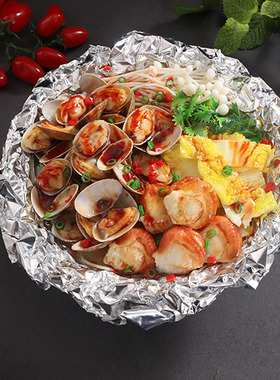 仿真开心锡纸花甲粉模r型花甲粉模具花甲米线烤粉丝食品食物模型