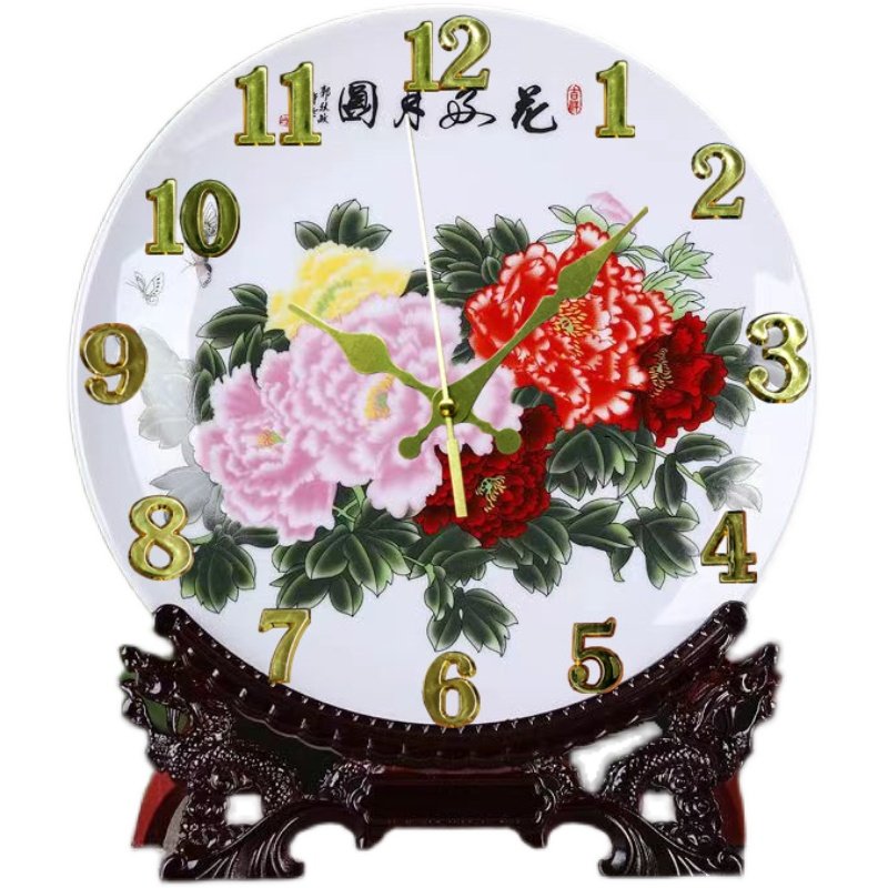 摆钟石英客厅f台式座钟复古家用桌面时尚钟表坐钟摆放台钟时钟摆,淘宝优惠券,粉丝福利购,淘宝优惠卷