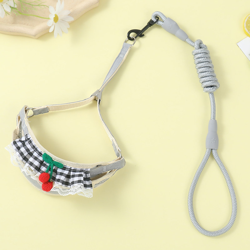 狗狗牵引绳胸背带猫咪背心式博美泰迪比熊遛狗绳小型中型犬狗链子,淘宝优惠券,粉丝福利购,淘宝优惠卷