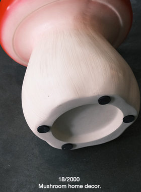 宇宙商店红色蘑菇换鞋L凳茶几玻璃纤维