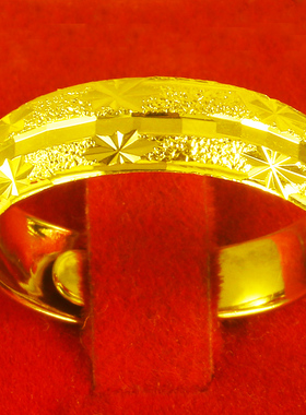 9999足金戒指送生日礼物