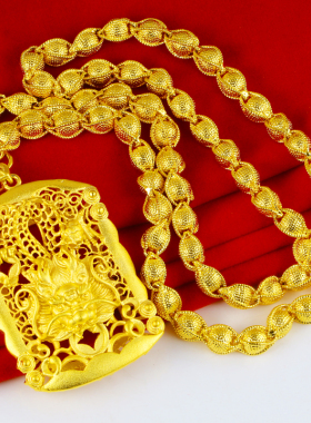 男套链男士生肖女款黄金项链