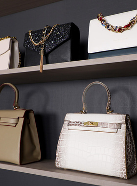 轻奢样板房装饰摆件展厅衣柜饰品陈列道具组合女士衣帽间软装包包