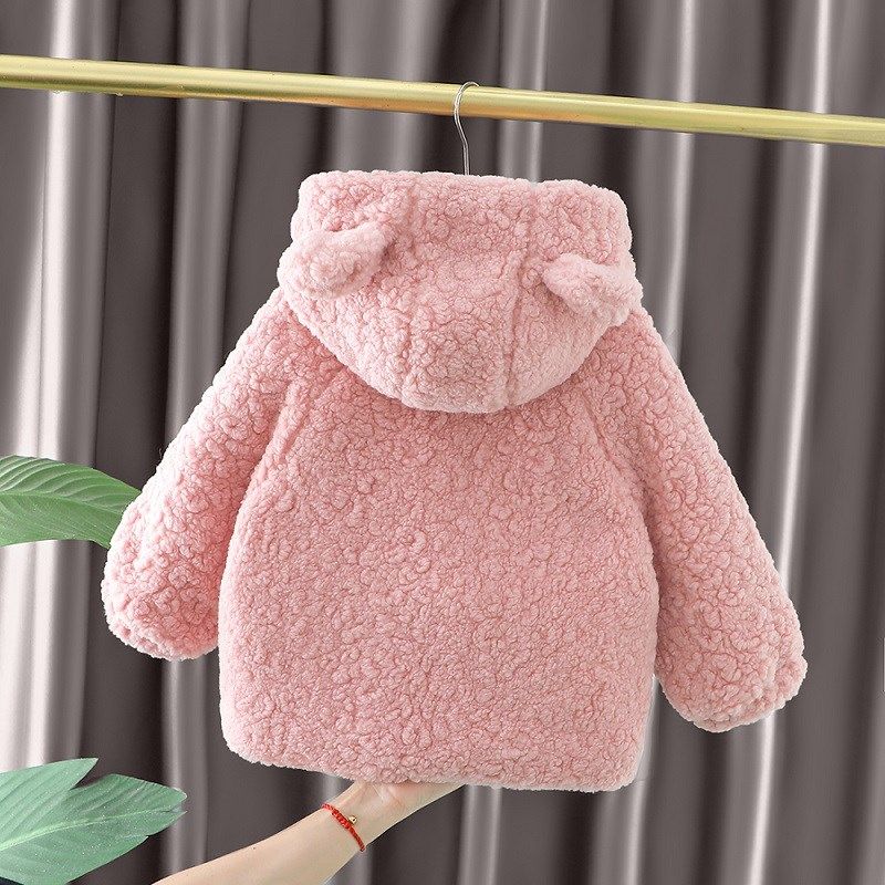 女童外套秋冬款婴儿加绒上衣保暖棉服小女孩冬装大衣女宝宝毛毛衣,淘宝优惠券,粉丝福利购,淘宝优惠卷