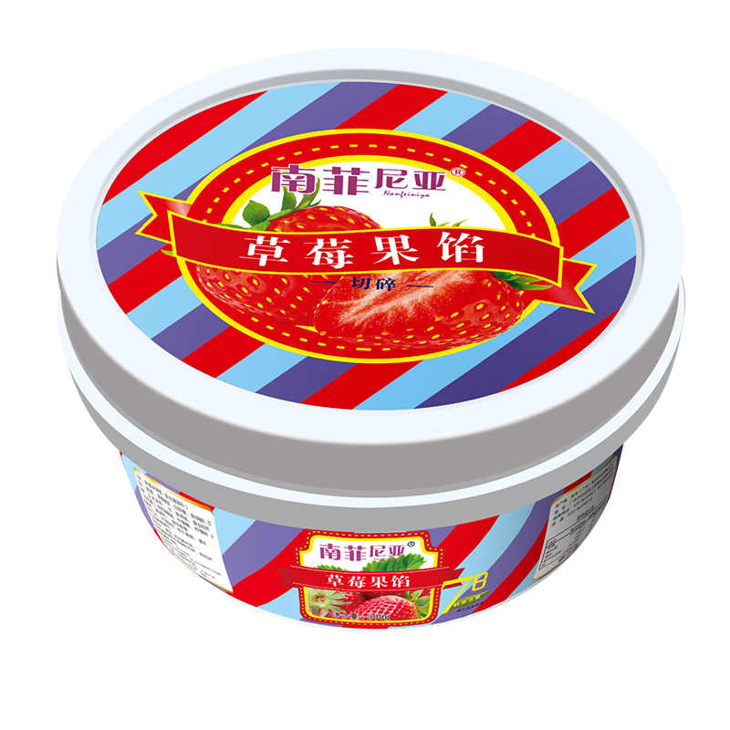 草莓果馅果粒酱冰淇淋慕斯蛋糕面包果肉夹心糕点饼店烘焙原料商用