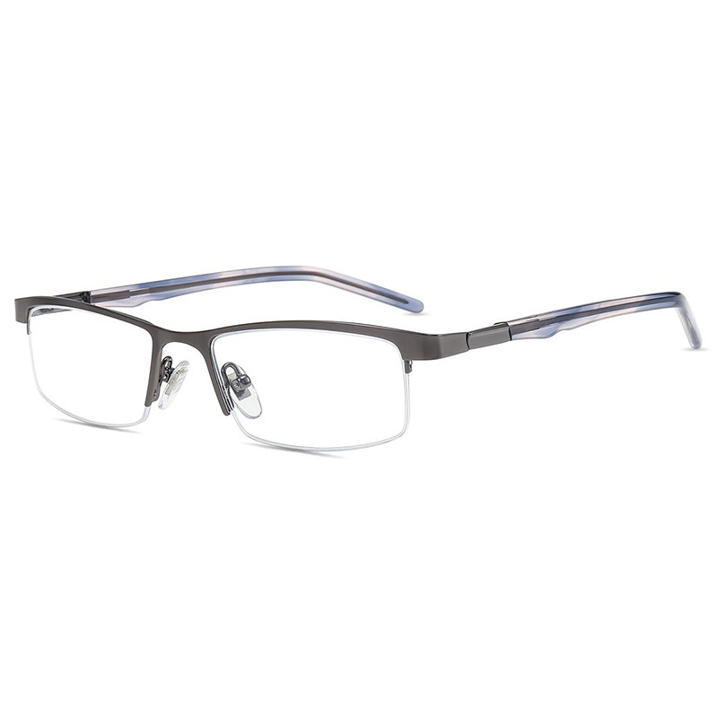 Firmoo商务半框近视眼镜复古方形防蓝光时尚简约光学眼镜可配镜片 - 图0