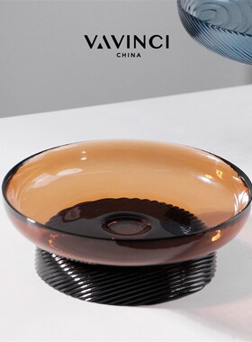 梵其家居高级感水果盘零食盘摆件客厅茶几餐桌收纳盘样.板房装饰