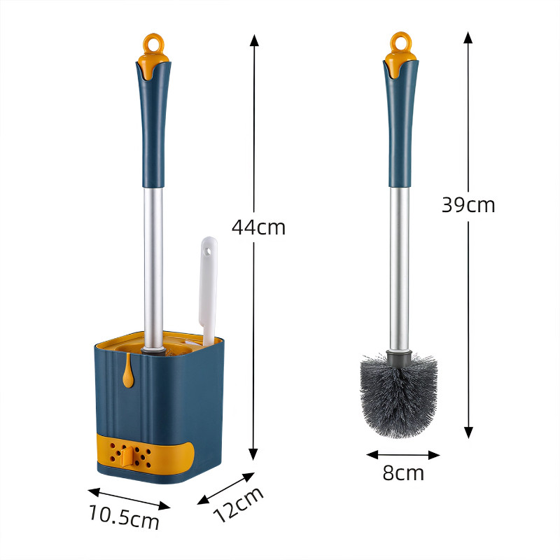 No blind spots and no punching wall-mounted bathroom toilet brush