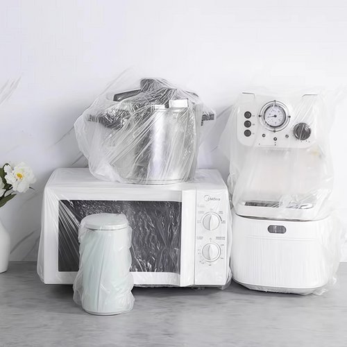 加厚一次性防尘罩家用电器电饭煲锅厨房烤盘微波炉万能高透明膜套 - 图3