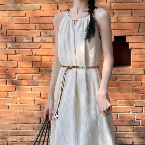 腰绳细腰带女配裙子小皮带加长装饰连衣裙设计感小众夏季腰链复古 - 图2