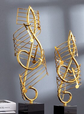 欧式音符乐器摆件客厅电视柜v酒柜静吧装饰金属艺术装饰家居工艺