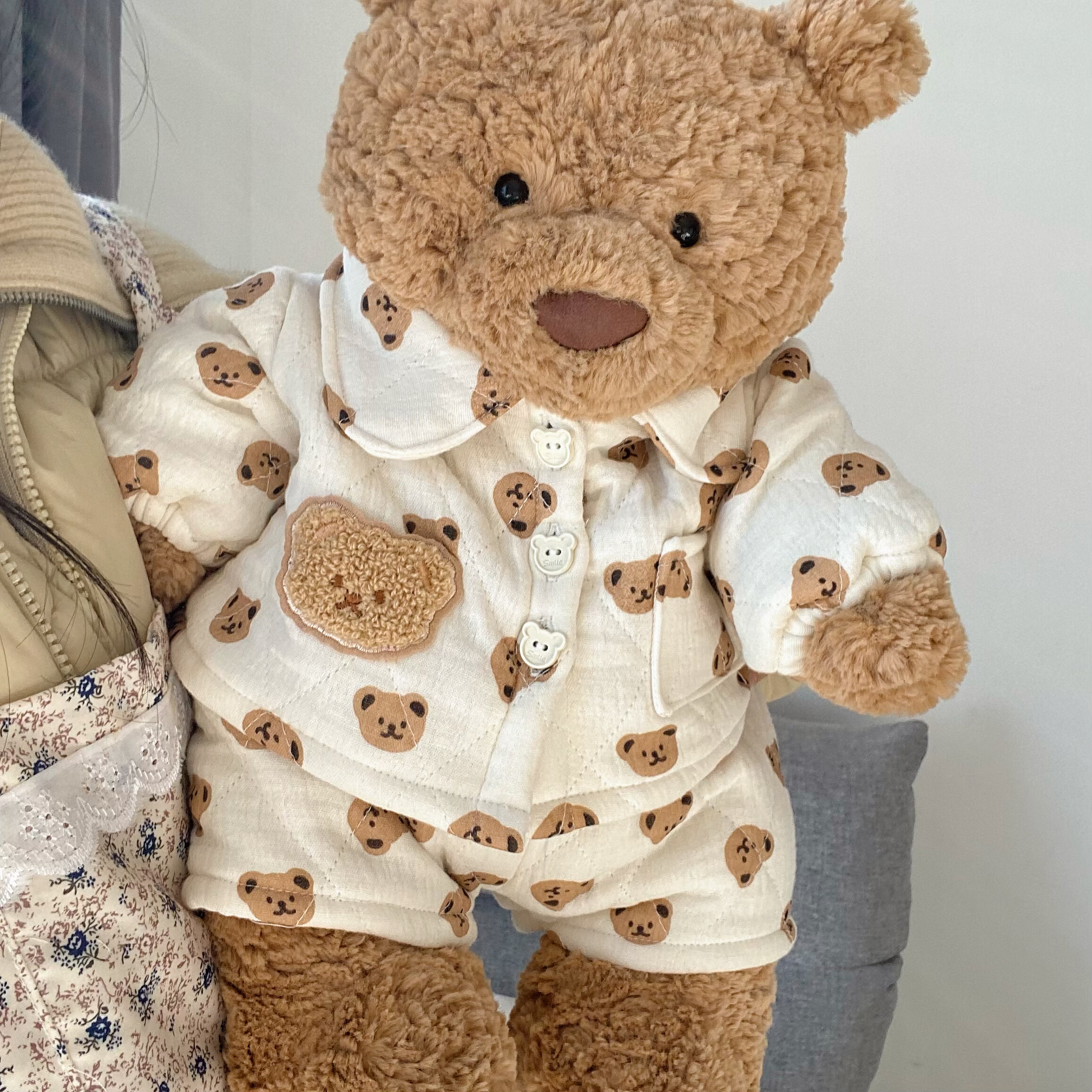 桐桐妈手作 巴塞罗熊巴纳布斯猪可爱棉服套装衣服着替不含玩偶,淘宝优惠券,粉丝福利购,淘宝优惠卷