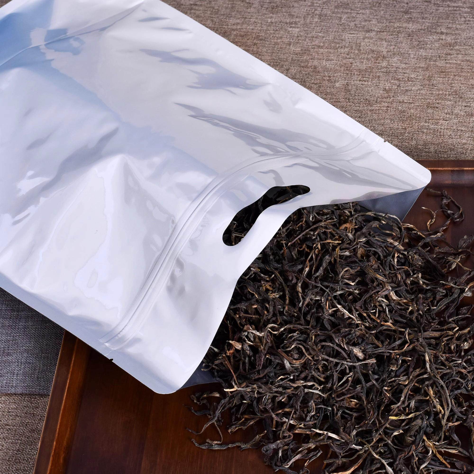 纯铝茶叶包装袋八边封手提加厚密封避光袋白茶普洱通用自封自立袋,淘宝优惠券,粉丝福利购,淘宝优惠卷