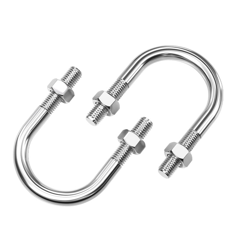 316/201不锈钢Un型螺栓U型螺丝U形卡U型管卡管夹固定卡扣骑马M6M8 - 图3