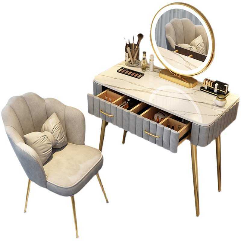 北欧梳妆台 卧室现代简约网红ins风仿大理石化妆台小户型化妆桌女,淘宝优惠券,粉丝福利购,淘宝优惠卷