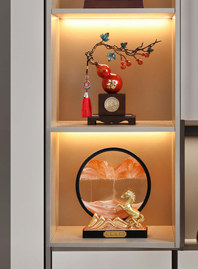 葫芦铜摆饰中式办公室书桌玄关摆设电视柜酒柜装饰品乔迁新居礼品