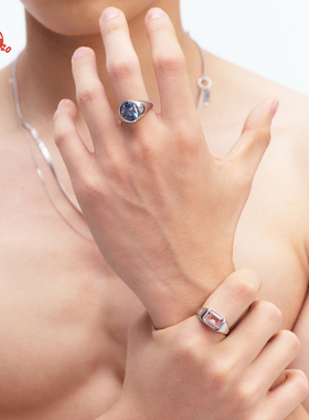 PDR Everyday系列新款印章宝石戒指轻奢高级指环送男友妇女节礼物